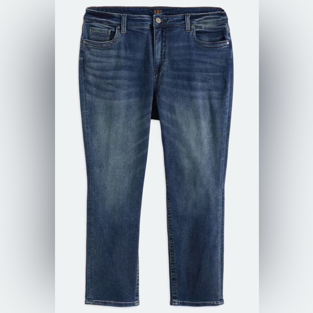Kut from the Kloth Stevie Straight Leg Jeans in Indigo